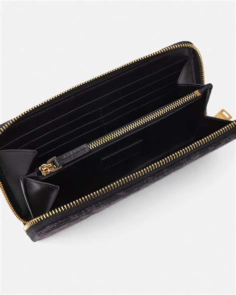 bauletto versace prima linea|Barocco Jacquard Wallet Black,Print .